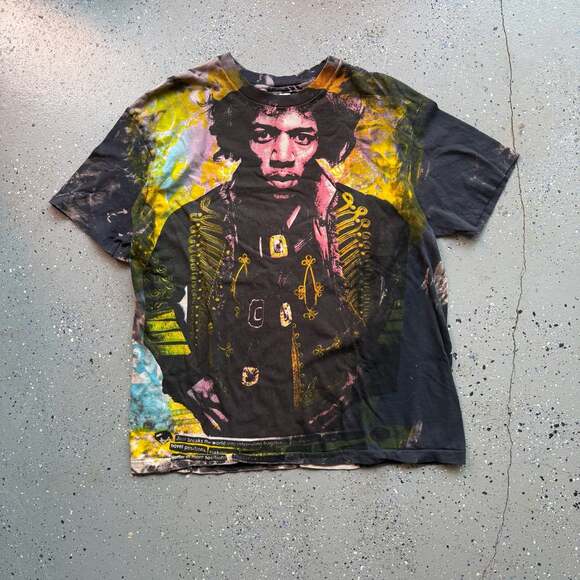 Hanes Other - Vintage 1990s Jimi Hendrix Mosquitohead All Over Print T-Shirt Hanes XL
